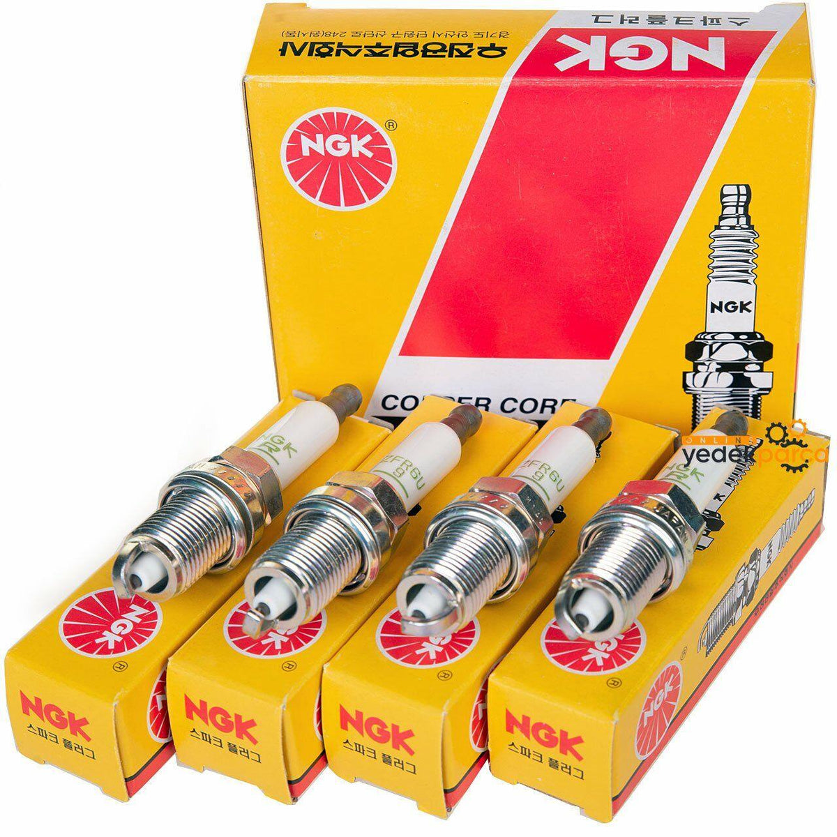 NGK ZFR6U-9 Spark Plug Set for Chevrolet Aveo 1.2 - 1.4 T250/T300 (2009-2013) — Coils & Plugs
