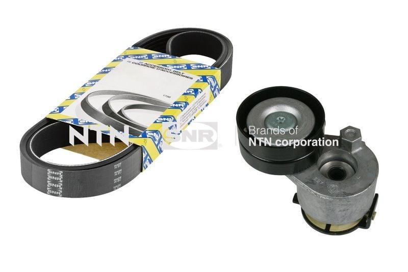 SNR V-Ribbed Belt V Set - Compatible with Clio III, Megane, Scenic — Water Pump & Thermostat