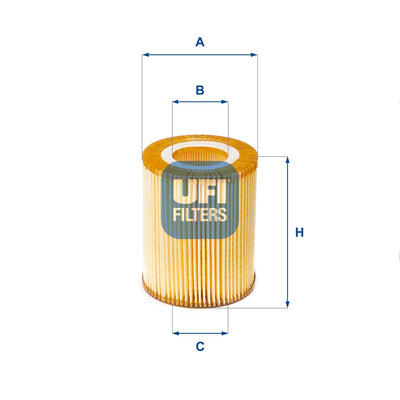 Ufi 25.152.00 Oil Filter (Citroen C5 II 3.0 HDi 09-/Land Rover 09 -) — Oil Filters
