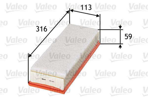 Valeo 585015 Air Filter Partner II P206 P307 Berlingo P308 P3008 P5008 C4 C3 C4 II C4 Dv6 (1.6 HDi 16V) — Air & Cabin Filters