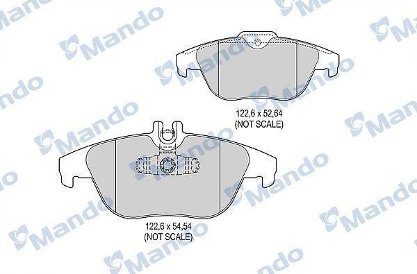 MANDO MBF015243 - Brake Pad Rear for C Models — Brake Pads
