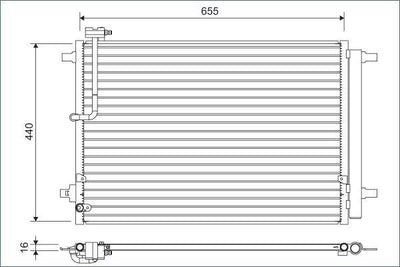 Valeo 822633 A/C Condenser A8 10 > 17 — Condensers & Evaporators