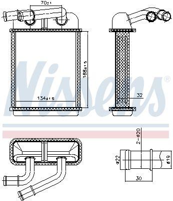 Nissens 707313 Heater Motor Q7 / Touareg / Cayenne — Heater & Blower