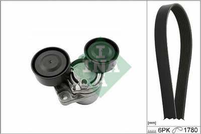 INA 529051010 V-Belt Set E90 LCI-E91 LCI-E92 LCI-E93 LCI-F06-F07-F11-F12-F13-7F01-F02-X1 E84-X5 E70 LCI-X N47n-N57n 1 — Belts