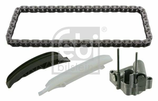 FEBI 30347 Camshaft Timing Chain Set - Upper Chain, Tensioner & 2 Slide Rails for BMW Models
