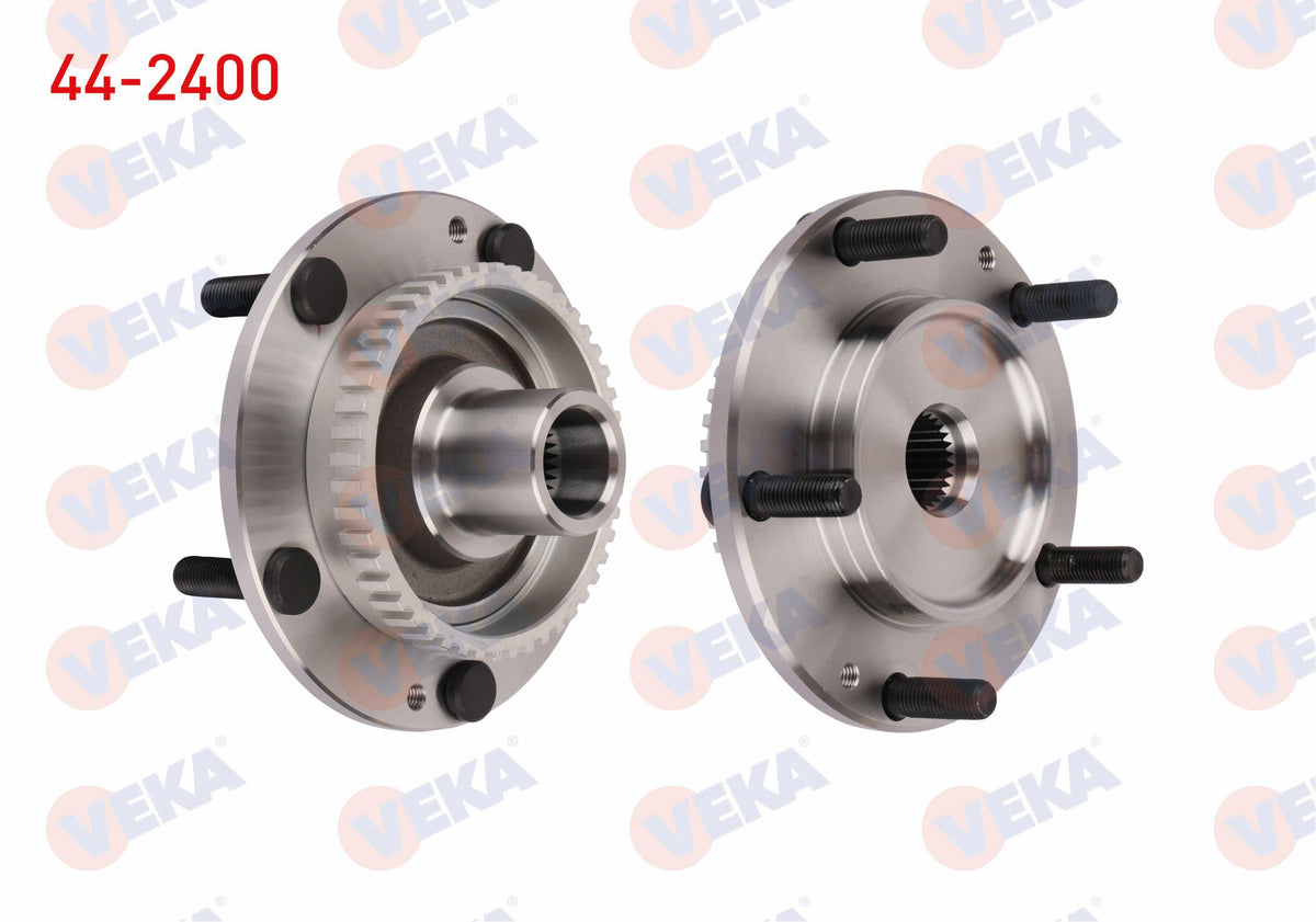Veka 44-2400 Wheel Hub Left-Right Front Kia Sorento I (Jc) 2.5 CRDi ABS li 48 Outer 5 Lug 2002-2006