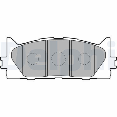 Delphi LP2169 Brake Pads - Low-Metallic Material for Toyota Camry 2006-2011