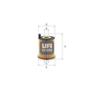 Ufi 25.253.00 Oil Filter Audi A4/A5/Q5/A6/A7 16>19 35 40TDI DTPA/DTPB — Oil Filters