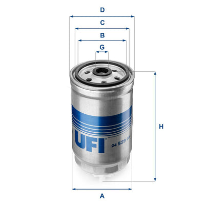 Ufi 24.529.00 Fuel Filter (Fiat Freemont 2.0 JTD 11 -) — Fuel Delivery