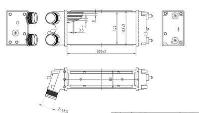 MGA 80263 Turbo Radiator 80mm (Ford: Transit Courier-Fiesta VI 08-/ B-Max Ecosport 13-1.5Tdci / 1.6Tdci) — Radiators & Fans