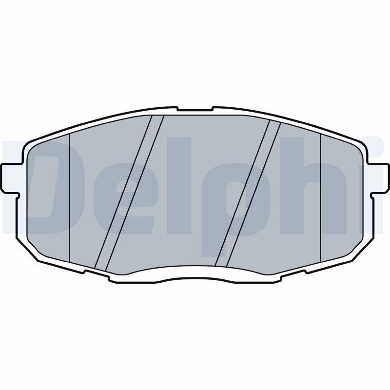 Delphi LP3513 Brake Pad Brake Front Hyundai Kona 17> Kia Soul 15 Rim
