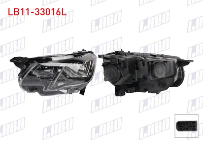 LABO LB11-33016L Headlight Left Peugeot Partner 2018 — Headlights
