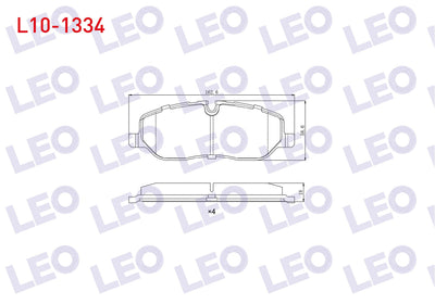 LEO L10-1334 Brake Pad Front Land Rover Rangerover III 3.0 TD 6 2002-2012 / Land Rover Discovery (Taa) 2.7 TD 20 — Brake Pads