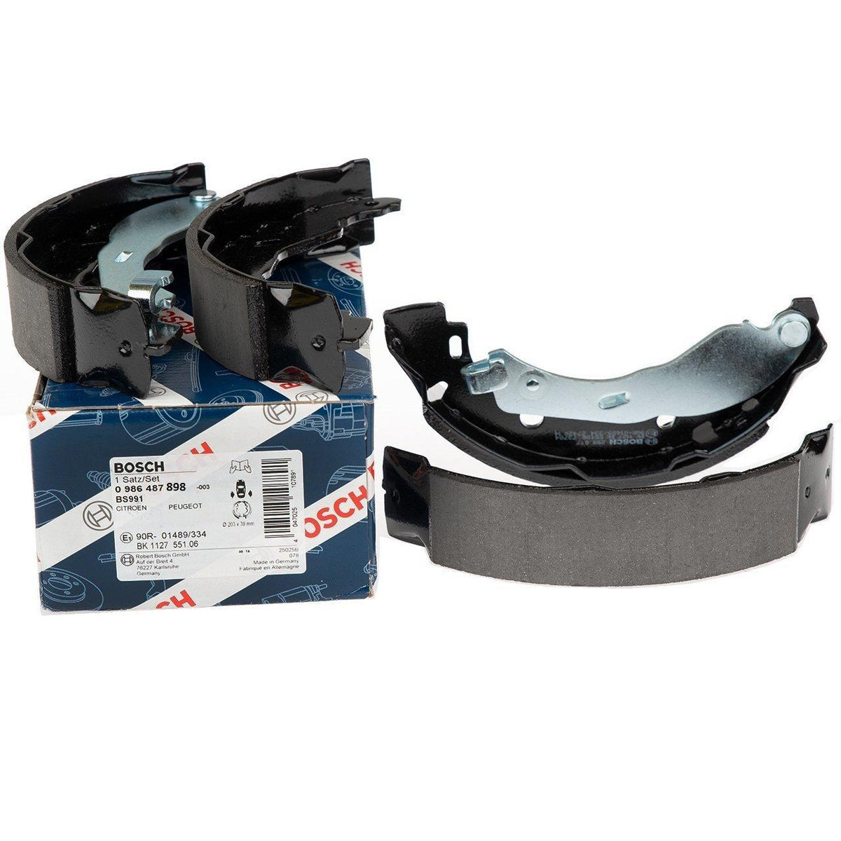 BOSCH Citroen Nemo Rear Brake Shoe Set - German Quality — Brake Cables & Hardware