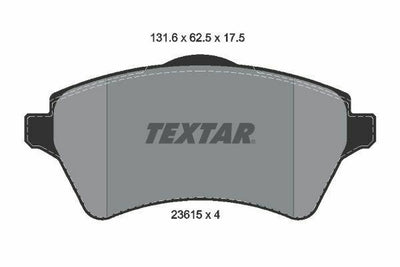 TEXTAR 2361501 Brake Pads - Freelander I Front 2000-2006