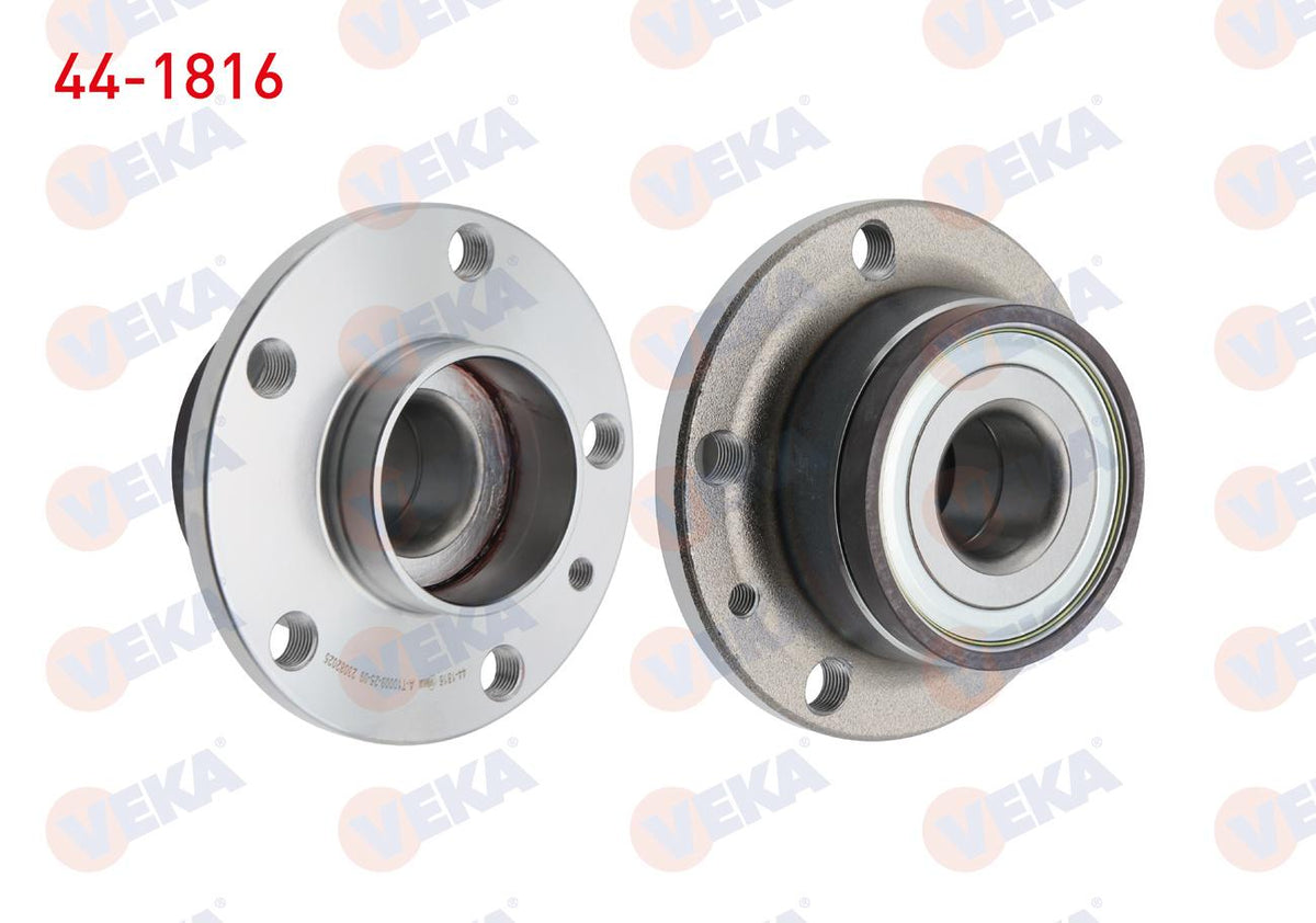 Veka 44-1816 Wheel Hub Left-Right Rear ABS li with Bearing 5 Bjn Fiat Doblo 1.3 Mjt 2010-/ Fiorino 1.3 Mjt 2 — Hub Assemblies