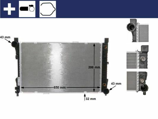 Mahle CR387000S Motor Water Radiator Fits W203, CL203 and 4 more models — Radiators & Fans