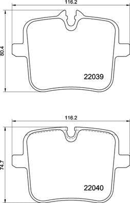 Brembo P06109 Brake Pad Rear BMW G11/G12/G14/G15/G16, X5 G05 and 2 more models — Brake Pads