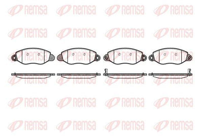 REMSA 0772.12 Brake Pad Transit F_ _ 04 00 > 06 — Brake Pads