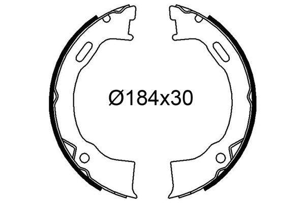 VALEO Brake Shoe - Compatible with Ford Explorer — Brake Cables & Hardware