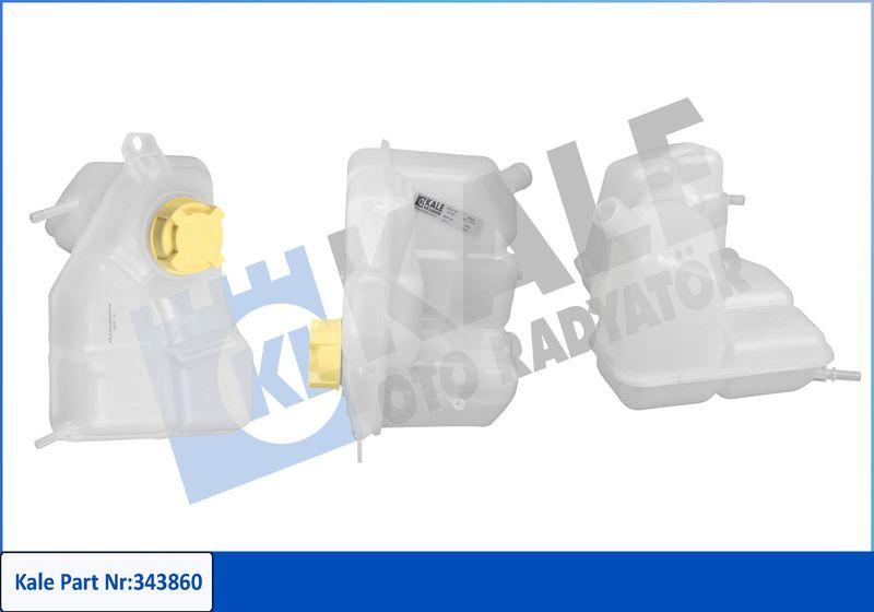 Kale 343860 Coolant Expansion Tank + Cover 02-09 Fiesta 1.4-1.6Tdci — Hoses & Tanks
