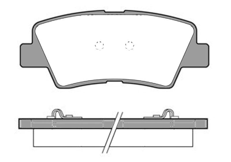 MGA 55616 Brake Pad Brake Rear Accent Blue 15> / i30 12> / Elantra 11> / Tucson 15> / i20 14> / Cerato / Rio — Brake Pads