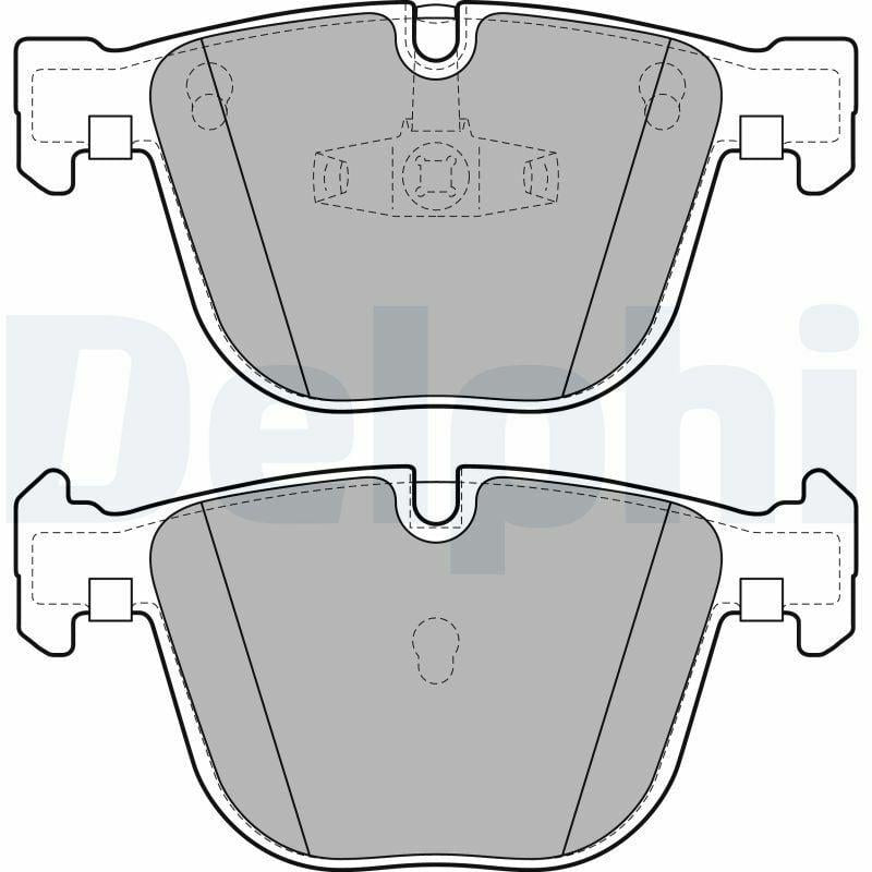 Delphi LP2141 Brake Pads - Low-Metallic Material