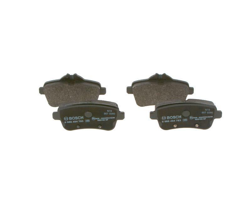 BOSCH 0986494783 Brake Pad Set for 11-M-Seri (W166) - Low-Metallic Material — Brake Pads