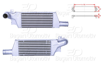 Wisco 2113727-00 Turbo Radiator (Intercooler) 551X137x50 Opel Corsa C Y17dt 02 > — Radiators & Fans