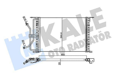 Kale 342875 A/C Condenser (Kondenser) Ford Fiesta IV 97-02 /Mazda 121 96-03 — Condensers & Evaporators
