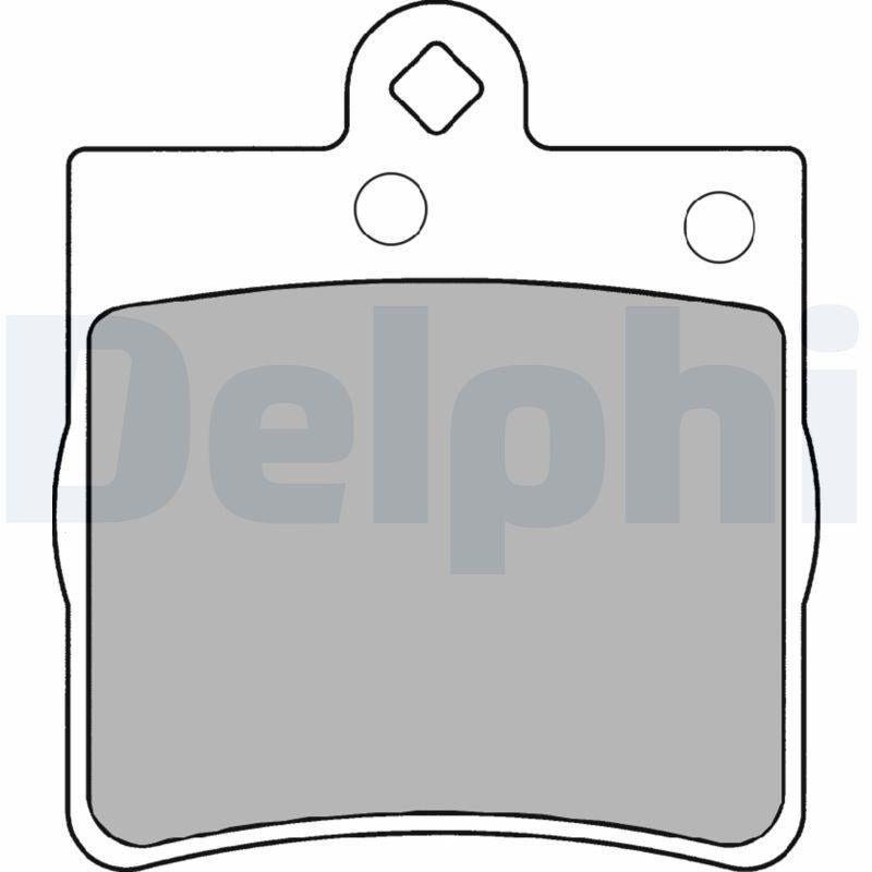 Delphi LP1403 Brake Pad Mercedes W202 S202 W203 CL203 W210 R170 R171 — Brake Pads
