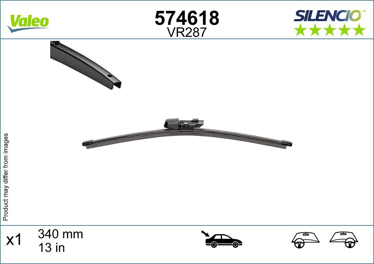Valeo 574618 Rear Wiper Tarraco Octavia Karoq T-Roc Golf VIII Caddy 17 > > — Wipers