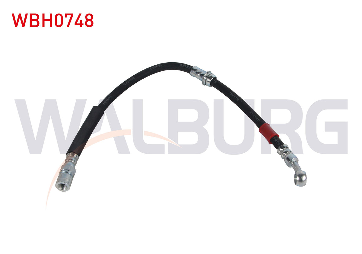 WALBURG WBH0748 Brake Hose Front Left-Right 440mm Chevrolet Rezzo 2000-2008 — Brake Hydraulics