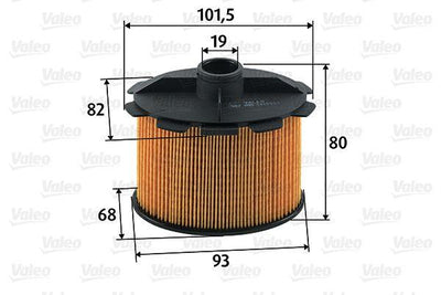 Valeo 587905 Fuel Filter (Diesel) Peugeot 206 1.9 D, Expert and 3 more models — Fuel Delivery