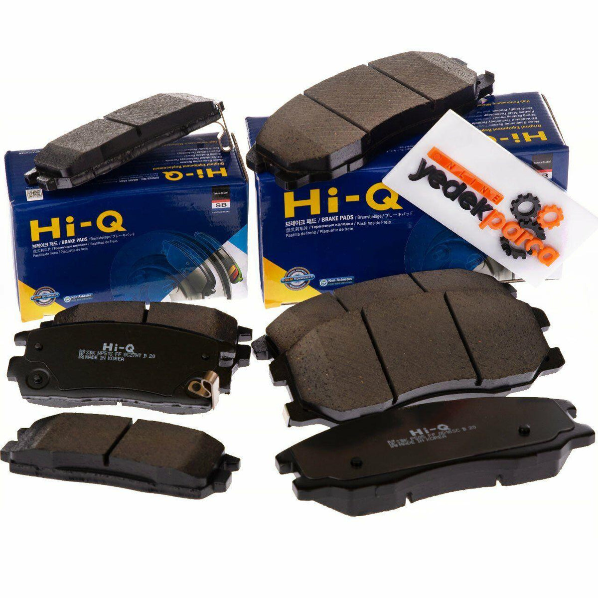 Hi-Q Chevrolet Captiva C100 Brake Pad Kit - Front and Rear for 2007-2011 Models — Brake Pads