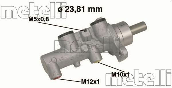 Metelli Aluminum Brake Master Cylinder - Opel Meriva 1.3 CDTi & 1.7 CDTi (2003-2010) — Brake Hydraulics