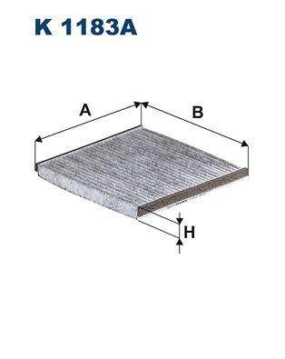 Filtron K 1183A Cabin Air Filter Toyota Rav4, Yaris 1.3 2.0 99-05 — Air & Cabin Filters