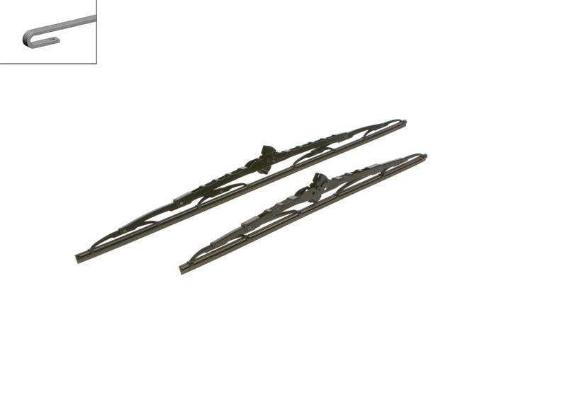 Bosch 3397010253 Wiper Set 600/450 mm with Hook Eco Universal Renault Laguna I