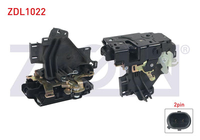 Zegen ZDL1022 Door Lock with Motor Left Rear 2 Pin Volkswagen Polo / Skoda Fabia 1999-2007 / Seat — Handles, Locks & Latches