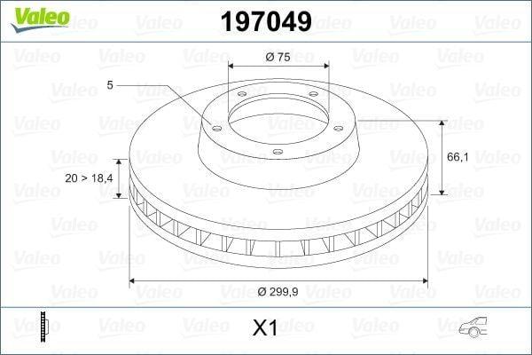 VALEO Brake Disc Rear (Ventilated) E87 E90 E92 — Brake Rotors & Drums
