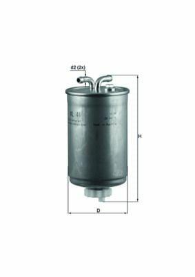 MAHLE KL41 Fuel Filter - Compatible with Golf II, Jetta II, Terra T3 & More — Fuel Delivery