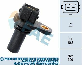 FAE Crank Speed Sensor 79008 - Compatible with Golf, Bora and 2 more models — Vehicle Sensors & Switches