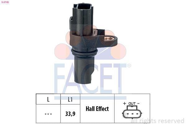 FACET 9.0745 Crankshaft Sensor - Precision for Ford Transit V184-V348 2.4 TDCI — Pistons & Rotating