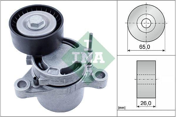 INA V Belt Tensioner - OEM Replacement for BMW Models F20, F30 and 4 more models — Pulleys & Tensioners