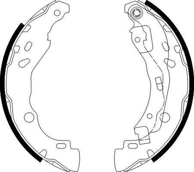 Hella 8DB355002-641 Rear Brake Pad (Pabuclu) Renault Clio II 98 > 03 Clio IV 12 > Symbol II 08 > Symbol III 14 > — Brake Pads