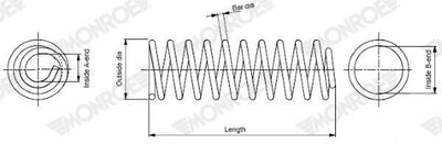Monroe SE3174 Coil Spring VW On Polo Hb. 99-01 — Springs