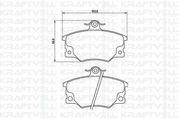 KRAFTVOLL Brake Pads - Front for Tempra Tipo Uno Punto 1.4 / 1.6 / 1.8 / 2.0