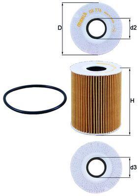 Mahle OX776D Oil Filter Range Rover Sport / Discovery IV-V 3.0D 09-18 — Oil Filters