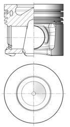 Kolbenschmidt 41494620 Piston + Piston Ring 0,50mm 84 — Pistons & Rotating