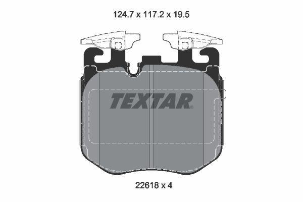 Textar 2261801 Brake Pad G-11 / 12 / 14 / 15 / 20 / 30 Front M